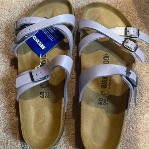 Lavender size 40 Birkenstocks. Brand new in box. US size 9